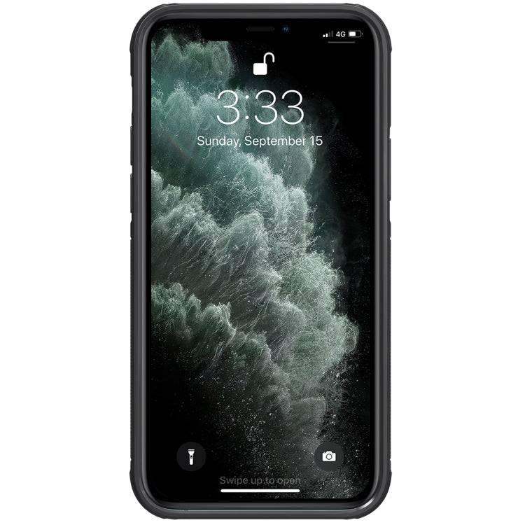 For iPhone 12 mini NILLKIN Cyclops PC + TPU Protective Case with Movable Stand (Black) - iPhone 12 mini Cases by NILLKIN | Online Shopping UK | buy2fix