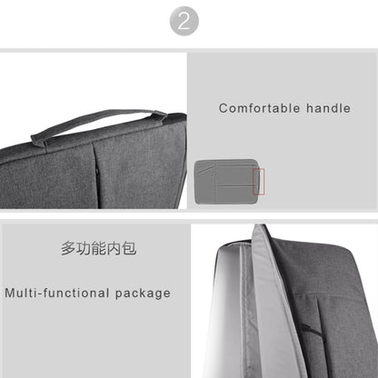 Universal Multiple Pockets Wearable Oxford Cloth Soft Portable Simple Business Laptop Tablet Bag, For 15.6 inch and Below Macbook, Samsung, Lenovo, Sony, DELL Alienware, CHUWI, ASUS, HP (Grey) - 15.6 - 17 inch by buy2fix | Online Shopping UK | buy2fix