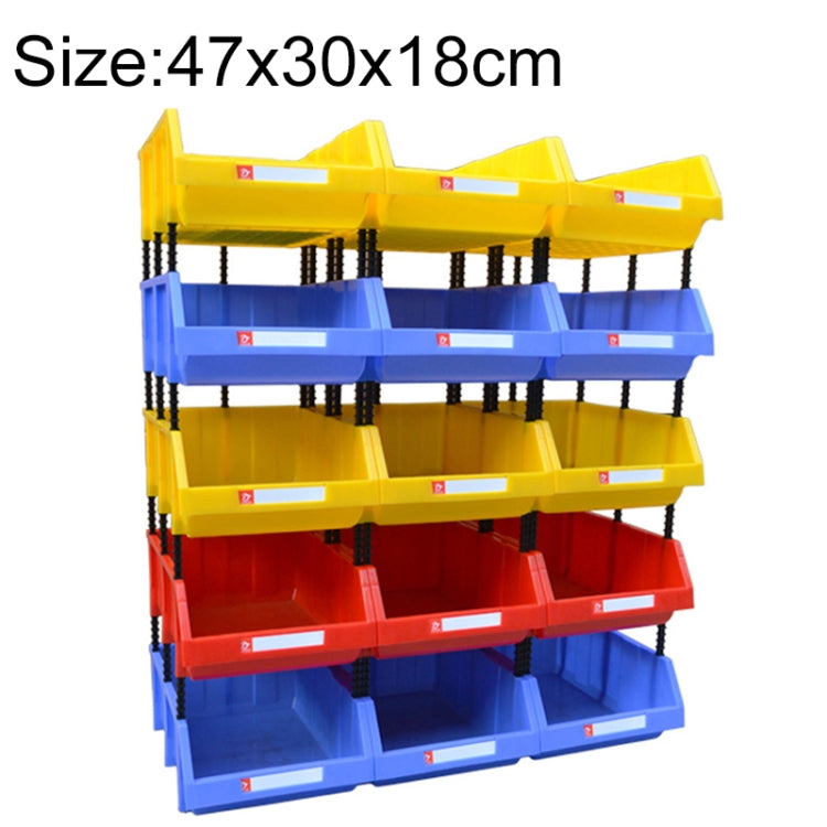 Thickened Oblique Plastic Box Combined Parts Box Material Box, Random Color Delivery, Size: 47cm x 30cm x 18cm - Storage Bags & Boxes by buy2fix | Online Shopping UK | buy2fix