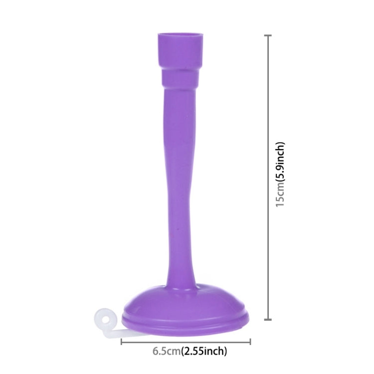 2 PCS Faucet Splash Water-saving Shower Bath Adjustable Valve Filter Water Saving Devices, Large Size: 6.5 x 15cm, Suitable for 17mm Diameter Round Faucets(Purple) - Faucets & Accessories by buy2fix | Online Shopping UK | buy2fix