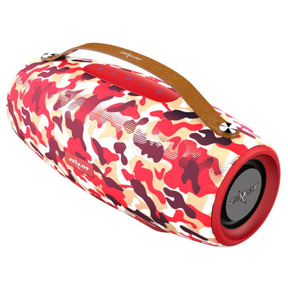 ZEALOT S27 Multifunctional Bass Wireless Bluetooth Speaker, Built-in Microphone, Support Bluetooth Call & AUX & TF Card & 1x93mm + 2x66mm Speakers(Camouflage Red) - Desktop Speaker by ZEALOT | Online Shopping UK | buy2fix