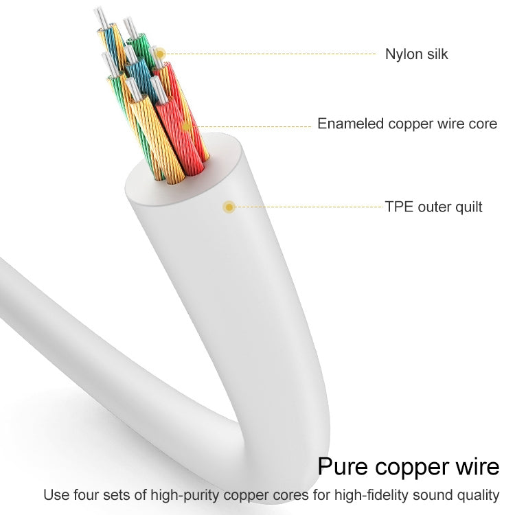 8 Pin Male to 3.5mm Female Headphone Jack Wire Control Bluetooth Audio Adapter, Support Music, Calls, Volume Control - Earphone Adapter by buy2fix | Online Shopping UK | buy2fix