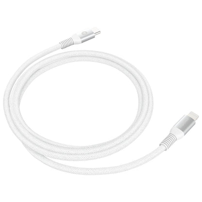 MOMAX DL51D Type-C / USB-C to 8 Pin PD Braided Fast Charging Cable, Length: 1.2m (White) - Normal Style Cable by MOMAX | Online Shopping UK | buy2fix