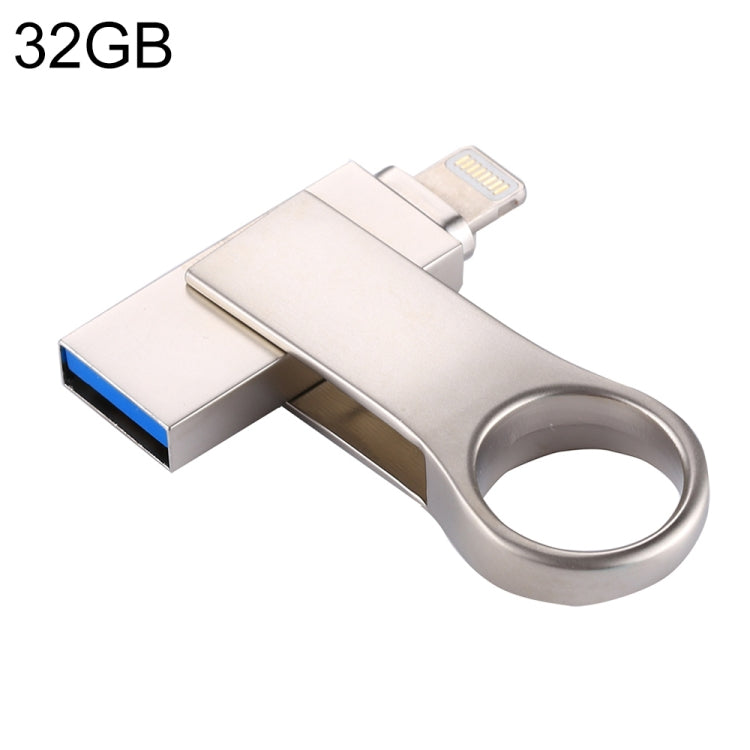 RQW-10D 2 in 1 USB 2.0 & 8 Pin 32GB Flash Drive - U Disk & Card Reader by buy2fix | Online Shopping UK | buy2fix