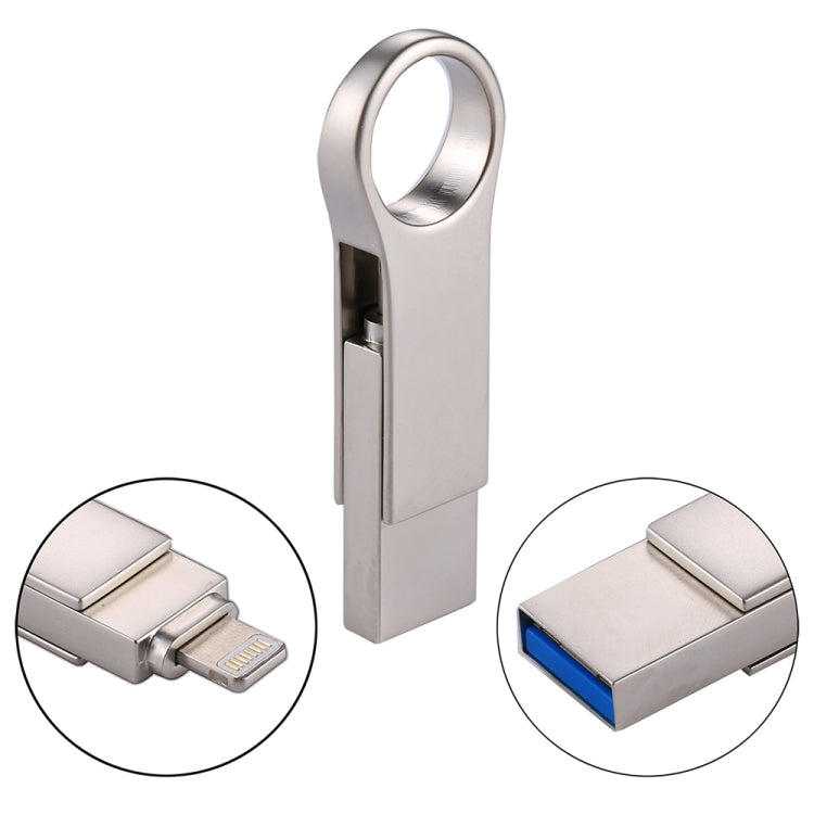 RQW-10D 2 in 1 USB 2.0 & 8 Pin 32GB Flash Drive - U Disk & Card Reader by buy2fix | Online Shopping UK | buy2fix