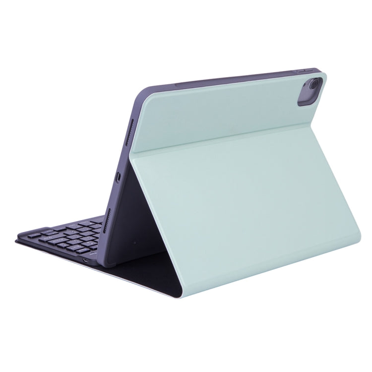 X-11B Skin Plain Texture Detachable Bluetooth Keyboard Tablet Case for iPad Pro 11 inch 2020 / 2018, with Pen Slot (Green) - For iPad Pro by buy2fix | Online Shopping UK | buy2fix