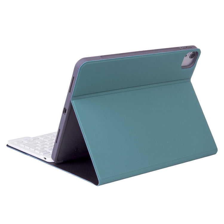 X-11B Skin Plain Texture Detachable Bluetooth Keyboard Tablet Case for iPad Pro 11 inch 2020 / 2018, with Pen Slot (Dark Green) - For iPad Pro by buy2fix | Online Shopping UK | buy2fix