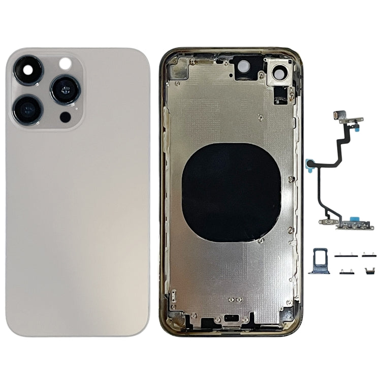 Back Cover with Appearance Imitation of iP15 Pro for iPhone XR(Titanium Gray) - Back Cover by buy2fix | Online Shopping UK | buy2fix