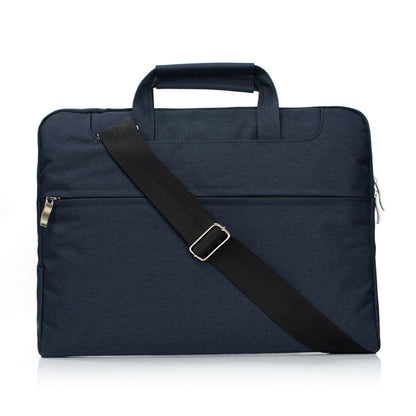 Portable One Shoulder Handheld Zipper Laptop Bag, For 15.4 inch and Below Macbook, Samsung, Lenovo, Sony, DELL Alienware, CHUWI, ASUS, HP (Dark Blue) - 15 inch by buy2fix | Online Shopping UK | buy2fix
