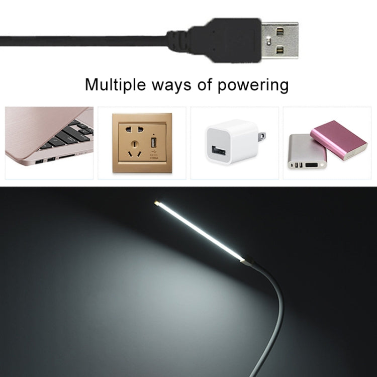 LED Desk Lamp 8W Folding Adjustable USB Charging Eye Protection Table Lamp, USB Charge Version + Power Plug(Black) - Desk Lamps by Fonkin | Online Shopping UK | buy2fix