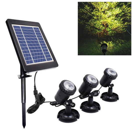 3 In 1 Warm Light Lawn Insertion Pool Diving Solar Spotlight - Solar Lights by buy2fix | Online Shopping UK | buy2fix