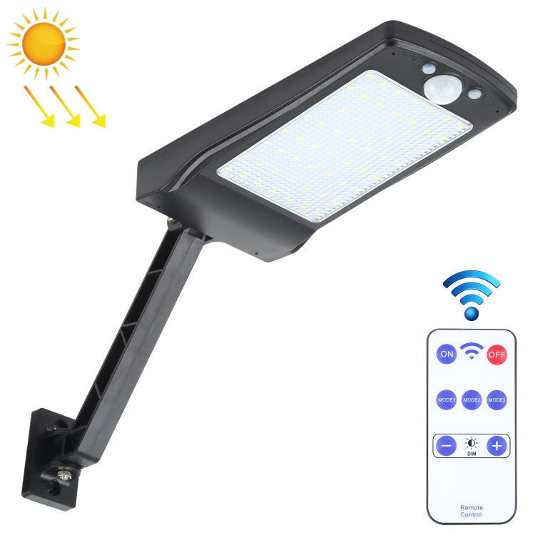 12W 56LEDs SMD 2835 Home Outdoor IP65 Waterproof Remote Control Solar Wall Light Human Body Sensor Light - Solar Lights by buy2fix | Online Shopping UK | buy2fix