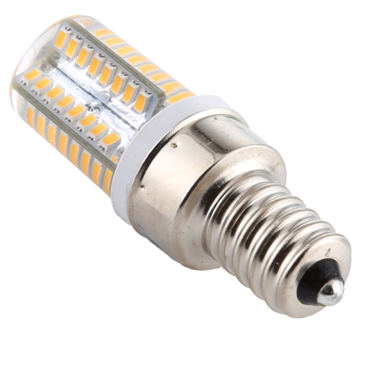 E12 SMD 3014 64 LEDs Dimmable LED Corn Light, AC 220V (Warm White) - LED Blubs & Tubes by buy2fix | Online Shopping UK | buy2fix
