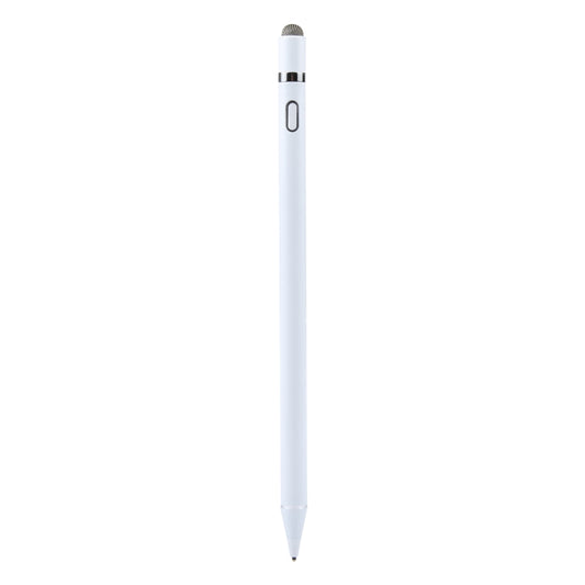 Universal Aluminum Alloy Active Capacitive Stylus Pen(White) - Stylus Pen by buy2fix | Online Shopping UK | buy2fix