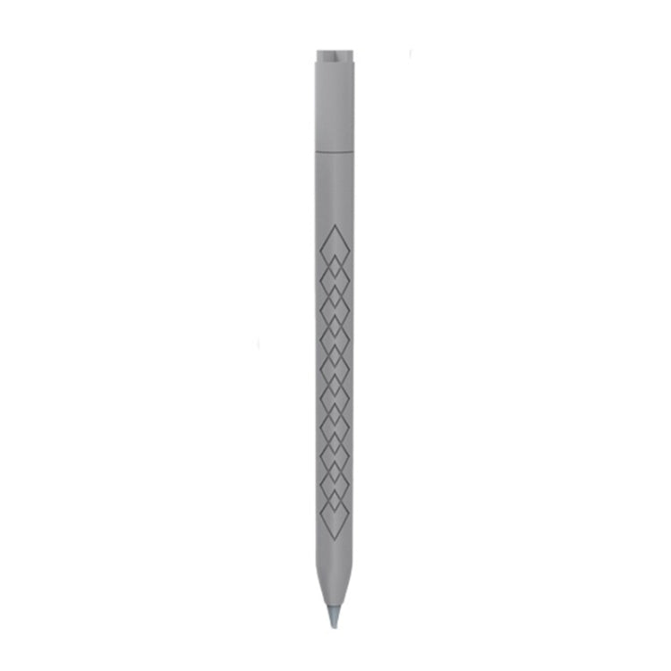 For Apple Pencil (USB-C) Diamond Pattern Silicone Stylus Pen Protective Case (Grey) - Pencil Accessories by buy2fix | Online Shopping UK | buy2fix