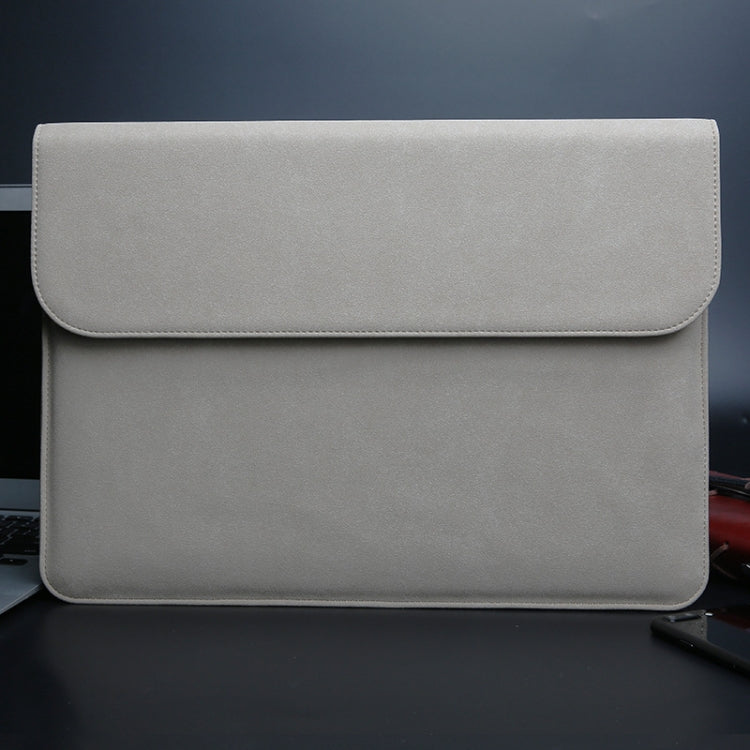 Horizontal Matte Leather Laptop Inner Bag for MacBook Air 11.6 inch A1465 (2012 - 2015) / A1370 (2010 - 2011)(Light Grey) - Protective Bags by buy2fix | Online Shopping UK | buy2fix