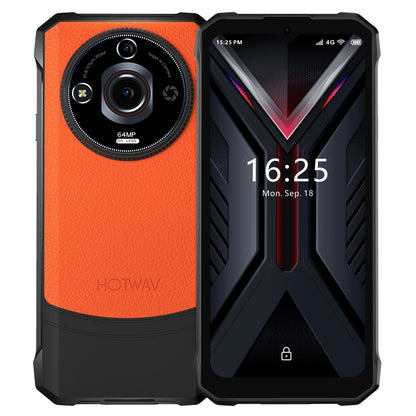 [HK Warehouse] HOTWAV T7 Pro Rugged Phone, 6GB+256GB, 6280mAh, 6.6 inch Android 13 MT8788 Octa Core, Network: 4G, OTG (Orange) - Other by HOTWAV | Online Shopping UK | buy2fix