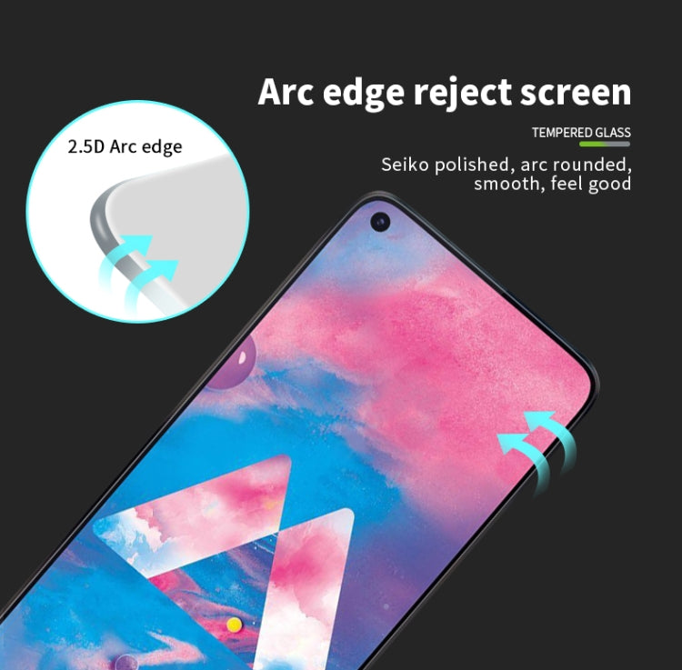 MOFI 9H 2.5D Full Glue Tempered Glass Film for Galaxy M40(Black) - Galaxy Tempered Glass by MOFI | Online Shopping UK | buy2fix