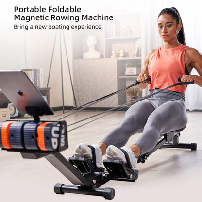 Unitree Pump Portable Home Gym Pump 4.4-44lbs Adjustable Resistance Cable Machine(Blue Orange) - Fitness Equipments by buy2fix | Online Shopping UK | buy2fix