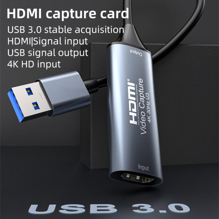 4K 30Hz HDMI to USB3.0 HD Video Capture Card with Cable - Video Capture Solutions by buy2fix | Online Shopping UK | buy2fix