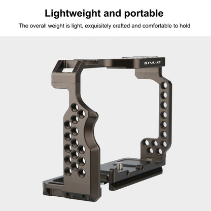 PULUZ Video Camera Cage Stabilizer for Sony A7 III & A7M3 / A7R3 & A7R III, without Handle(Bronze) - Camera Cage by PULUZ | Online Shopping UK | buy2fix