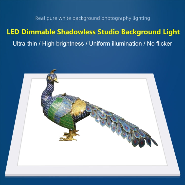 PULUZ 1000LM LED Acrylic No Polar Dimming Shadowless Light Pad with Switch for 40cm Photo Studio Box(AU Plug) -  by PULUZ | Online Shopping UK | buy2fix