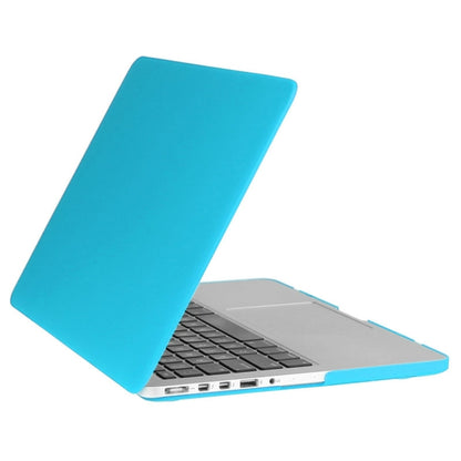 ENKAY for Macbook Pro Retina 13.3 inch (US Version) / A1425 / A1502 Hat-Prince 3 in 1 Frosted Hard Shell Plastic Protective Case with Keyboard Guard & Port Dust Plug(Blue) - MacBook Pro Cases by ENKAY | Online Shopping UK | buy2fix