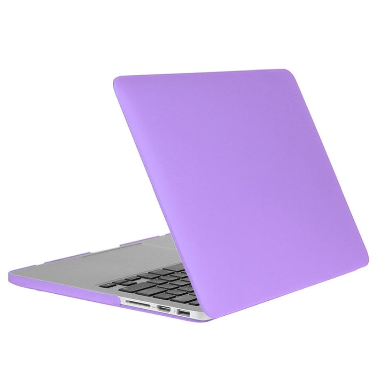 ENKAY for Macbook Pro Retina 13.3 inch (US Version) / A1425 / A1502 Hat-Prince 3 in 1 Frosted Hard Shell Plastic Protective Case with Keyboard Guard & Port Dust Plug(Purple) - MacBook Pro Cases by ENKAY | Online Shopping UK | buy2fix