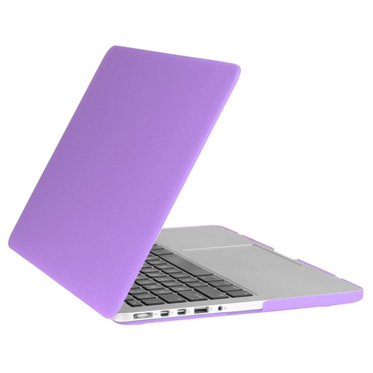 ENKAY for Macbook Pro Retina 13.3 inch (US Version) / A1425 / A1502 Hat-Prince 3 in 1 Frosted Hard Shell Plastic Protective Case with Keyboard Guard & Port Dust Plug(Purple) - MacBook Pro Cases by ENKAY | Online Shopping UK | buy2fix