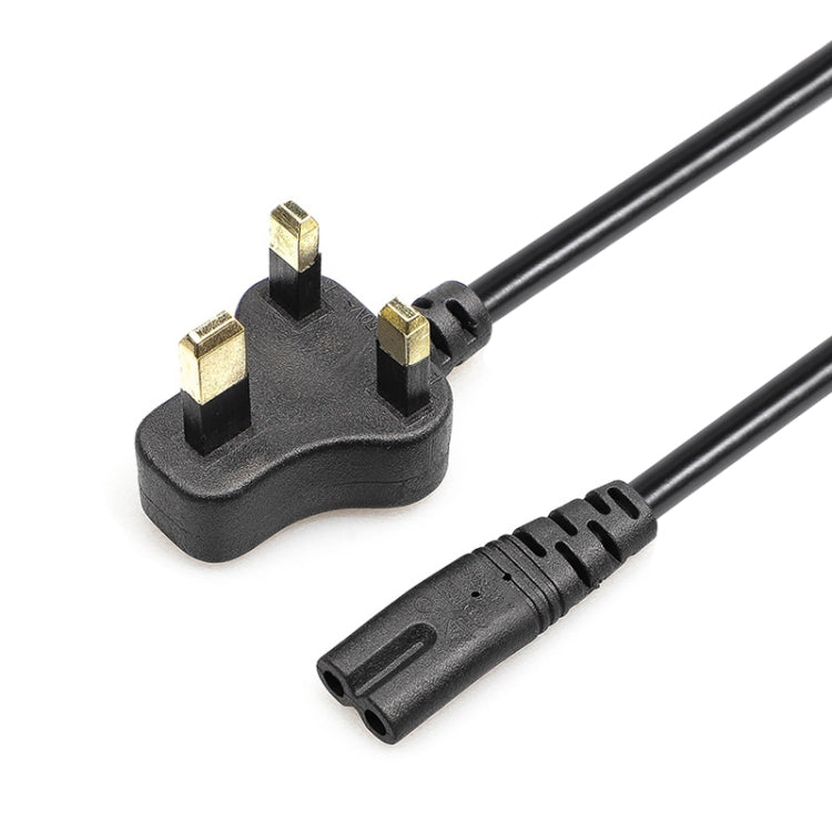 2 Prong Style Small UK Notebook Power Cord, Length: 1.2M(Black) - Power Cord by buy2fix | Online Shopping UK | buy2fix
