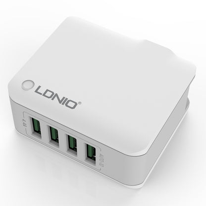 LDNIO A4403 4.4A 4 x USB Ports Smart Travel Charger, US Plug - USB Charger by LDNIO | Online Shopping UK | buy2fix