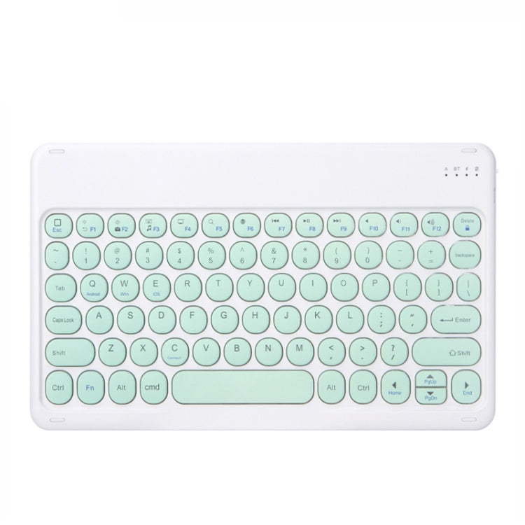 X3 10 inch Universal Tablet Round Keycap Wireless Bluetooth Keyboard (Green) - Universal Keyboard by buy2fix | Online Shopping UK | buy2fix