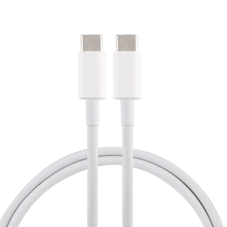 PD 5A USB-C / Type-C Male to USB-C / Type-C Male Fast Charging Cable, Cable Length: 1m(White) - USB-C & Type-C Cable by buy2fix | Online Shopping UK | buy2fix