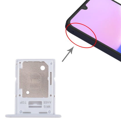 For Samsung Galaxy A15 4G SM-A155F Original SIM Card Tray + SIM / Micro SD Card Tray (Baby Blue) - Card Socket by buy2fix | Online Shopping UK | buy2fix