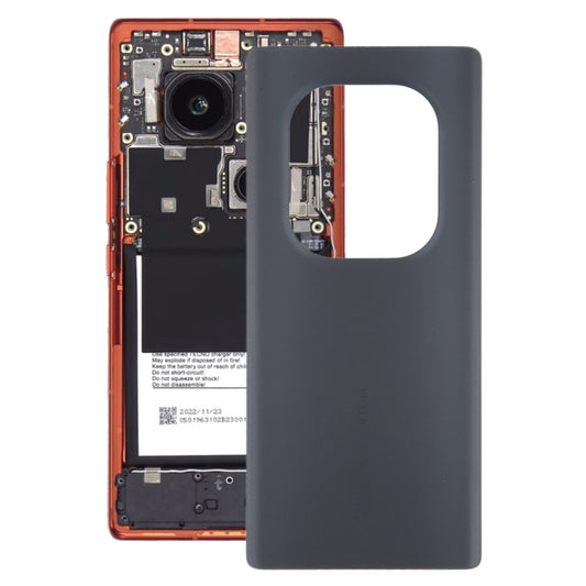 For Tecno Phantom X2 Pro AD9 Original Battery Back Cover(Black) - Back Cover by buy2fix | Online Shopping UK | buy2fix