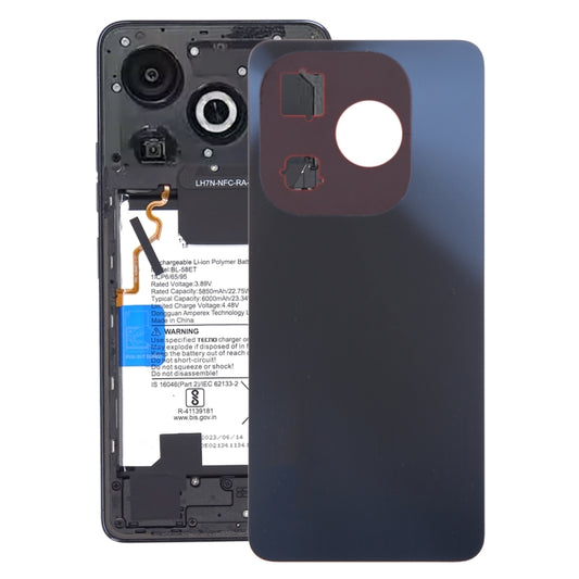 For Infinix Smart 8 Pro Original Battery Back Cover(Black) - Back Cover by buy2fix | Online Shopping UK | buy2fix