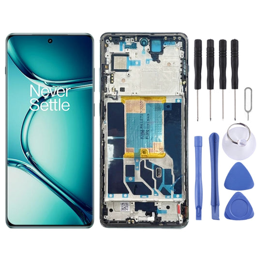 For OnePlus Ace 2 Pro 5G Original AMOLED LCD Screen Digitizer Full Assembly with Frame (Green) - LCD Screen by buy2fix | Online Shopping UK | buy2fix