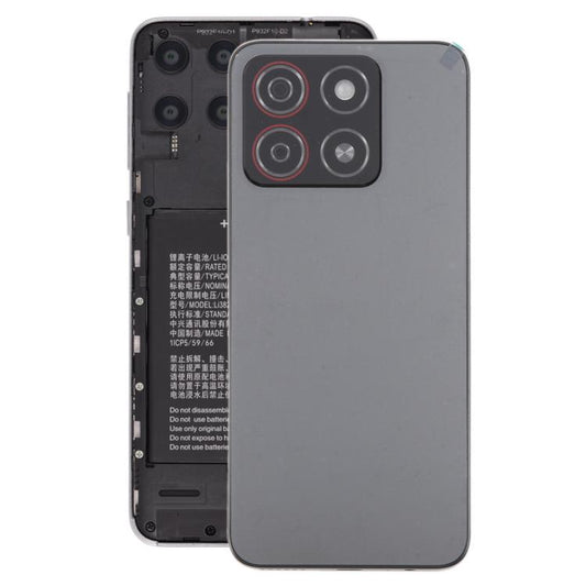 For ZTE Blade A55 Z2450 Battery Back Cover with Middle Frame / Camera Lens Cover(Black) - For ZTE by buy2fix | Online Shopping UK | buy2fix