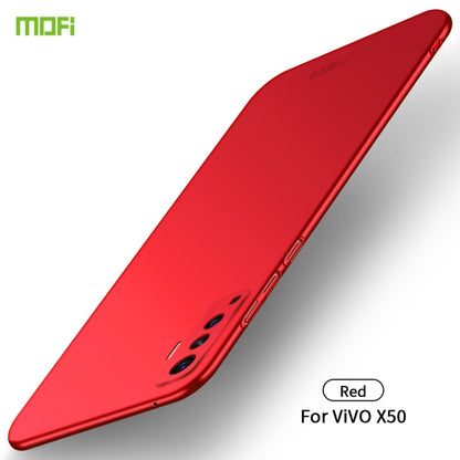 For Vivo X50 MOFI Frosted PC Ultra-thin Hard Case(Red) - vivo Cases by MOFI | Online Shopping UK | buy2fix