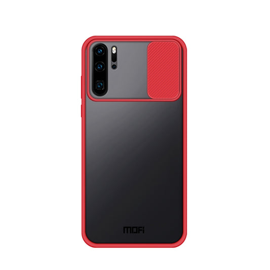 For Huawei P30 Pro MOFI Xing Dun Series PC + TPU Anti-peep Waterproof And Anti-drop All-inclusive Protective Shell, Translucent Frosted(Red) - Huawei Cases by MOFI | Online Shopping UK | buy2fix