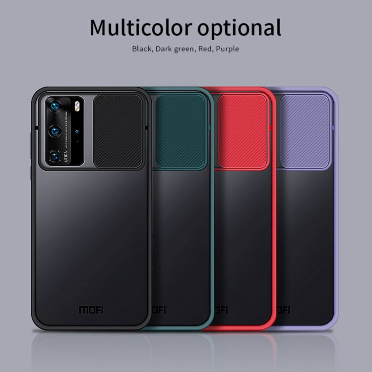 For Huawei P40 Pro MOFI Xing Dun Series PC + TPU Anti-peep Waterproof And Anti-drop All-inclusive Protective Shell, Translucent Frosted(Purple) - Huawei Cases by MOFI | Online Shopping UK | buy2fix