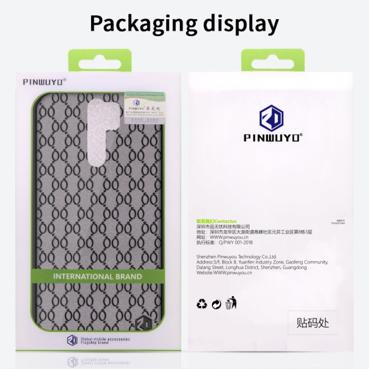 For Xiaomi Redmi 9 PINWUYO Series 2nd Generation PC + TPU Anti-drop All-inclusive Protective Shell Matte Back Cover(Blue) - Xiaomi Cases by PINWUYO | Online Shopping UK | buy2fix