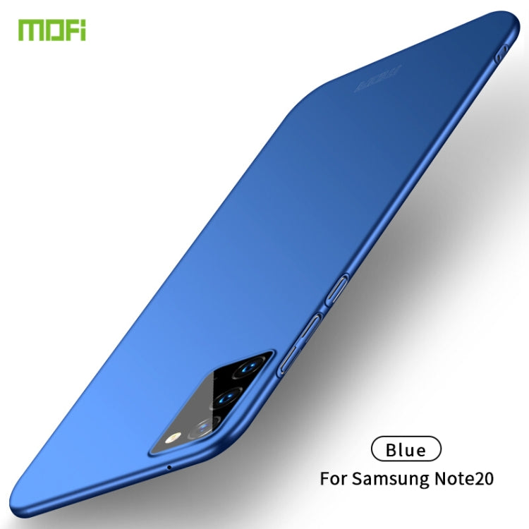 For Samsung Galaxy Note20 MOFI Frosted PC Ultra-thin Hard Case(Blue) - Galaxy Note20 Cases by MOFI | Online Shopping UK | buy2fix