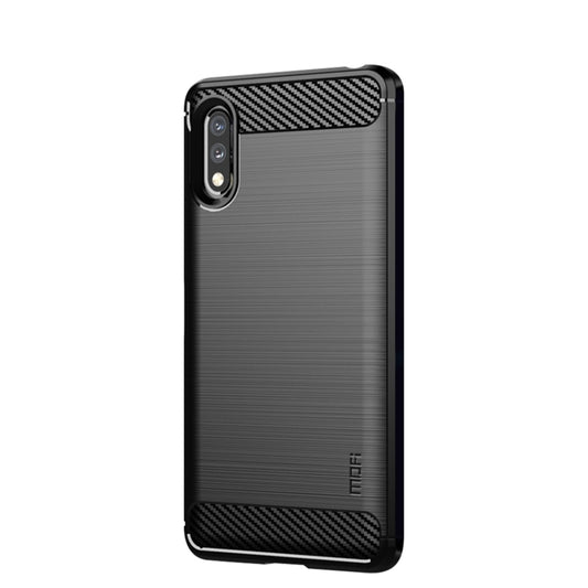 For Sony Xperia ACE ll MOFI Gentleness Series Brushed Texture Carbon Fiber Soft TPU Case(Black) - Sony Cases by MOFI | Online Shopping UK | buy2fix