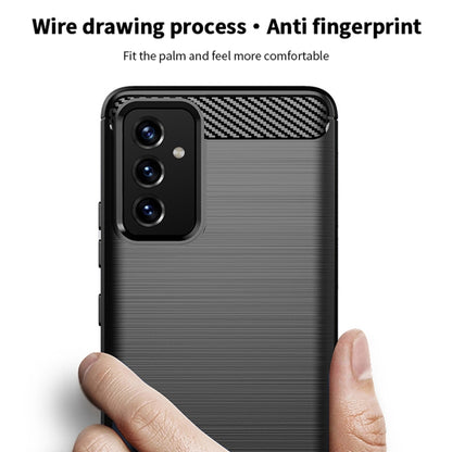 For Samsung Galaxy A82 / Quantum2 MOFI Gentleness Series Brushed Texture Carbon Fiber Soft TPU Case(Black) - Galaxy Phone Cases by MOFI | Online Shopping UK | buy2fix