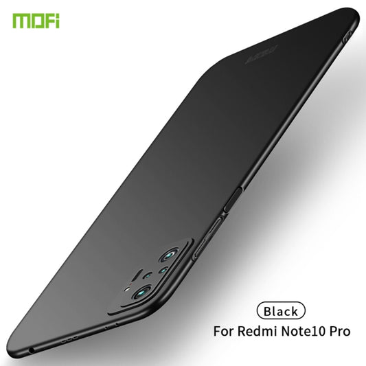 For Xiaomi Redmi Note10 Pro MOFI Frosted PC Ultra-thin Hard Case(Black) - Xiaomi Cases by MOFI | Online Shopping UK | buy2fix