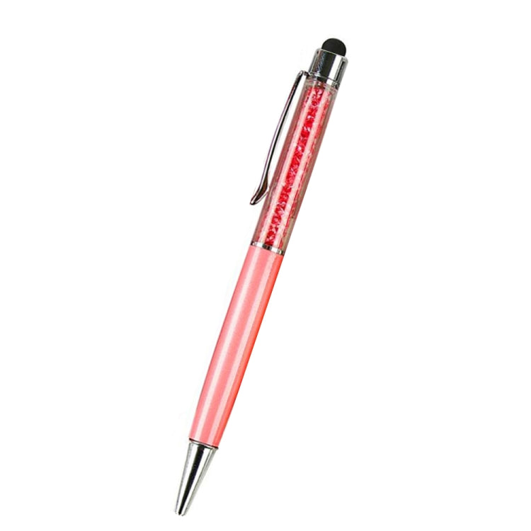 AT-22  2 in 1 Universal Flash Diamond Decoration Capacitance Pen Stylus Ballpoint Pen(Pink) - Stylus Pen by buy2fix | Online Shopping UK | buy2fix