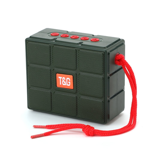 T&G TG311 LED Flashlight Portable Bluetooth Speaker, Support TF Card / FM / 3.5mm AUX / U Disk(Green) - Desktop Speaker by T&G | Online Shopping UK | buy2fix