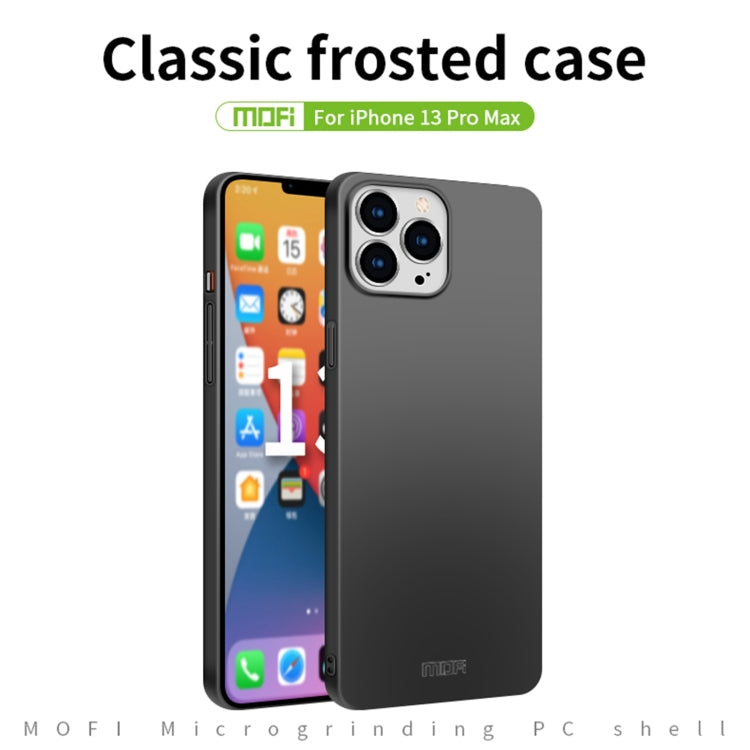 For iPhone 13 Pro Max  MOFI Frosted PC Ultra-thin Hard Case(Blue) - iPhone 13 Pro Max Cases by MOFI | Online Shopping UK | buy2fix