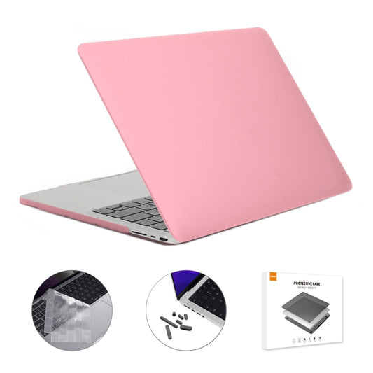 ENKAY Hat-Prince 3 in 1 Matte Laptop Protective Case + TPU Keyboard Film + Anti-dust Plugs Set for MacBook Pro 14.2 inch A2442 2021/A2779 2023, Version:US Version(Pink) - MacBook Pro Cases by ENKAY | Online Shopping UK | buy2fix